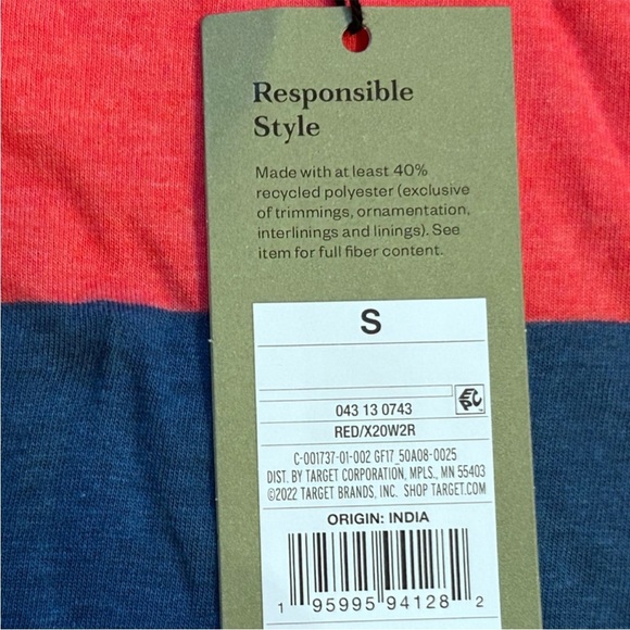 NWT Men’s Red T-shirt size small - Picture 4 of 5